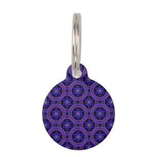 Floral Modern Boho Elegant Abstract Pattern #505 Pet Tag