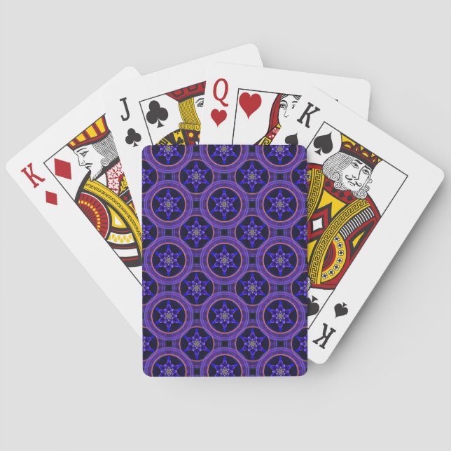 Floral Modern Boho Elegant Abstract Pattern #505 Playing Cards (Back)