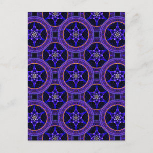 Floral Modern Boho Elegant Abstract Pattern #505 Postcard