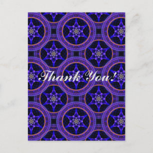 Floral Modern Boho Elegant Abstract Pattern #505 Postcard