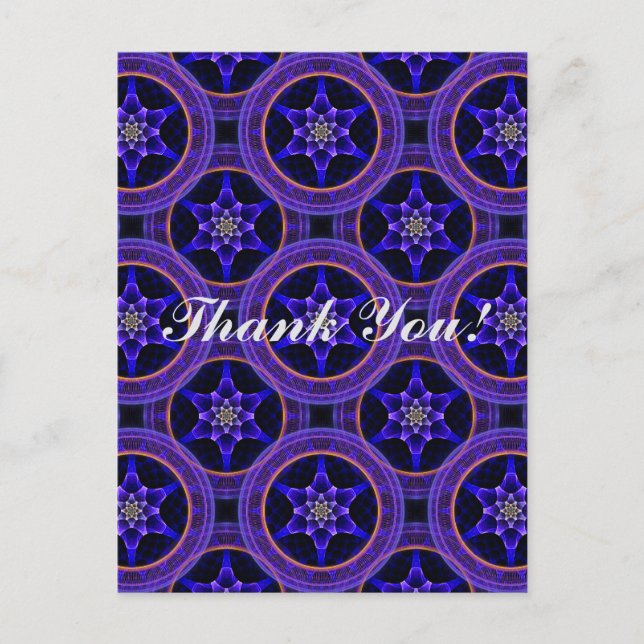 Floral Modern Boho Elegant Abstract Pattern #505 Postcard (Front)