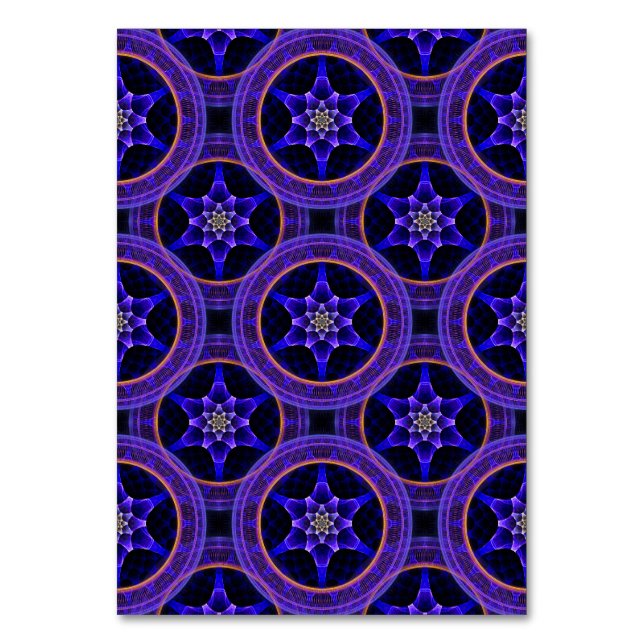 Floral Modern Boho Elegant Abstract Pattern #505 Table Number (Front)