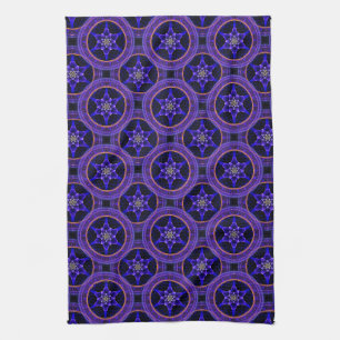 Floral Modern Boho Elegant Abstract Pattern #505 Tea Towel