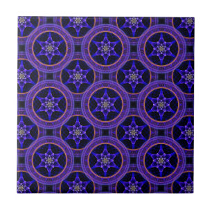 Floral Modern Boho Elegant Abstract Pattern #505 Tile