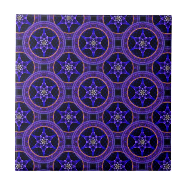 Floral Modern Boho Elegant Abstract Pattern #505 Tile (Front)