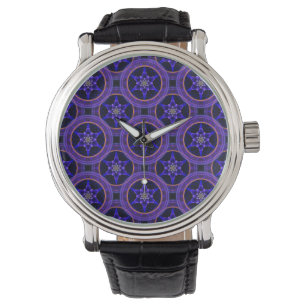 Floral Modern Boho Elegant Abstract Pattern #505 Watch