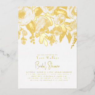 Floral Modern Bridal Shower Gold