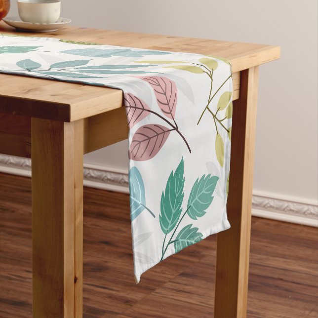 Floral Modern design  Short Table Runner (In Situ)