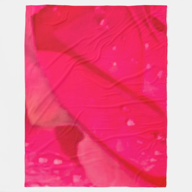 Floral Modern Fleece Blanket, Large 60" x 80" Blanket (Front)