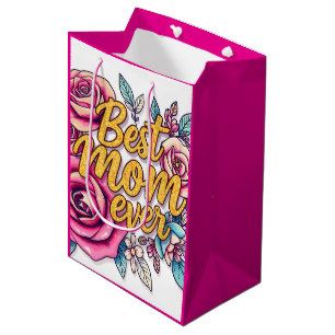 Floral Modern Luxury Gift Collection Medium Gift Bag