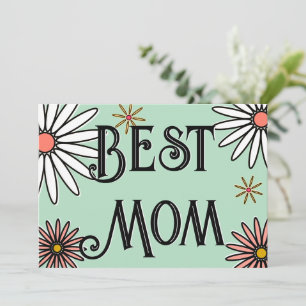 Floral Modern Mother's day  Card