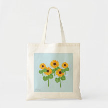 Floral modern watercolor girly elegant totebag