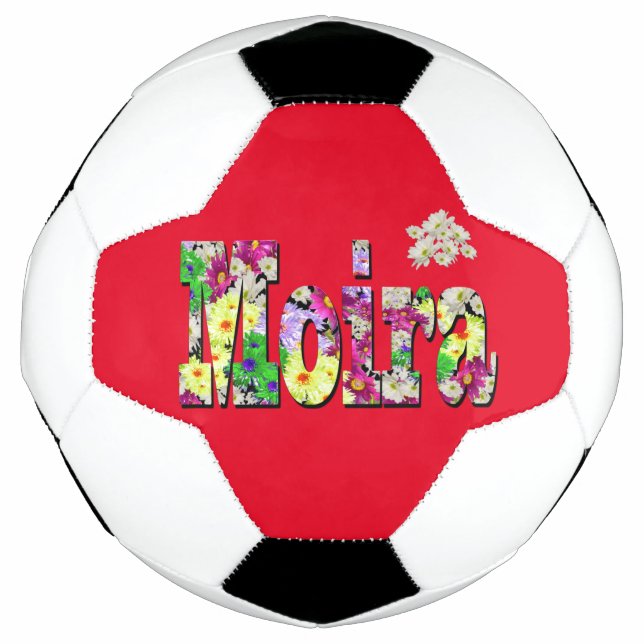 Floral Moira Name, Soccerball Football (Front)