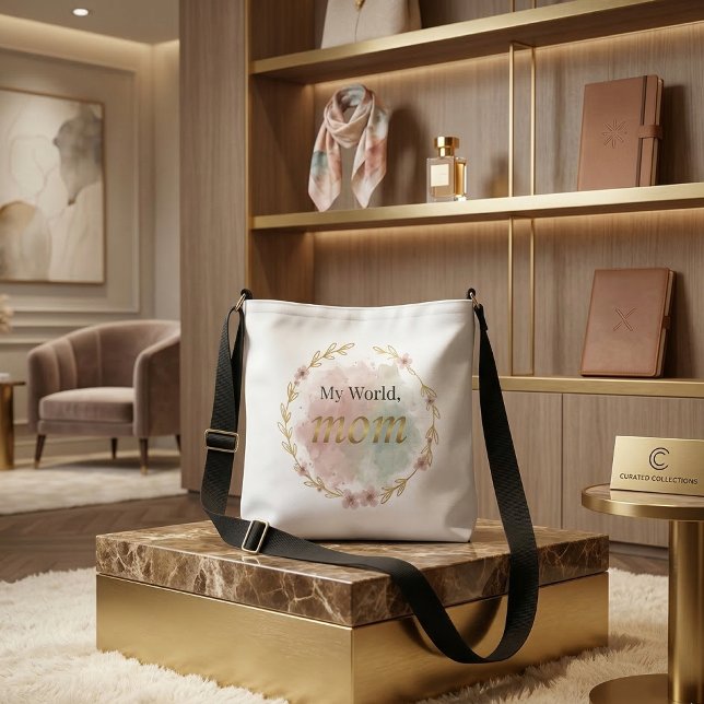 Floral Mom Crossbody Bag – Gift for Mom (Elegant floral crossbody bag gift for mom)