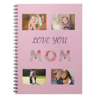 Floral MOM Gentle Harmony Gradient Design Notebook
