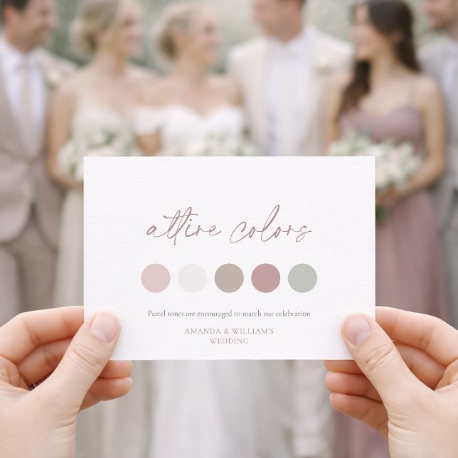 Floral Monogram Attire Colours Card (Creator Uploaded)