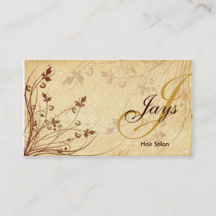 Floral Monogram Business Card