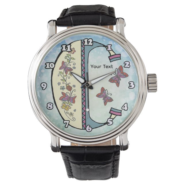 floral Monogram C Watch (Front)