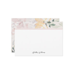 Floral Monogram Card