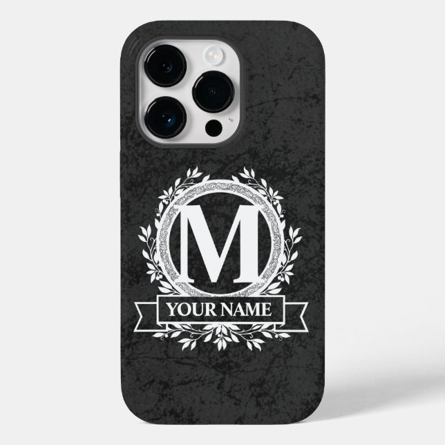 Floral Monogram Design Case-Mate iPhone Case (Back)