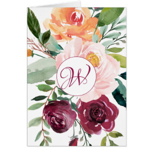 Floral Monogram Design Customised