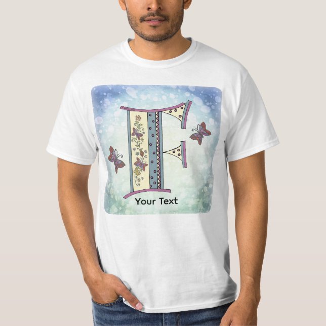 floral Monogram F t-shirt (Front)