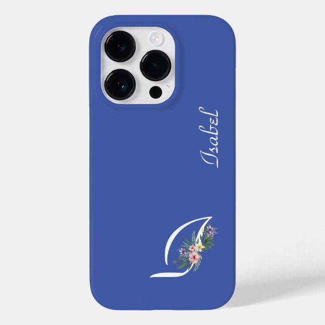 Floral Monogram I Retirement Case-Mate iPhone Case (Back)