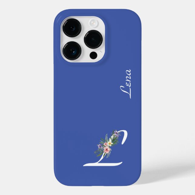 Floral Monogram I Retirement Case-Mate iPhone Case (Back)