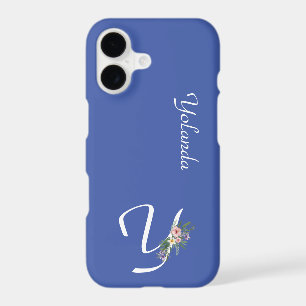 Floral Monogram Letter Y Retirement Gift