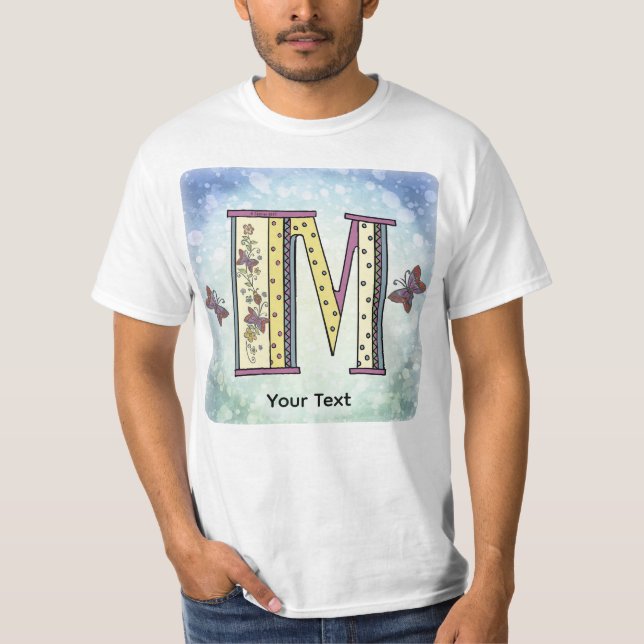 floral Monogram M t-shirt (Front)