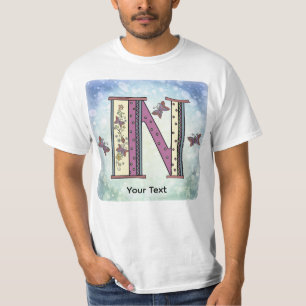 floral Monogram N t-shirt