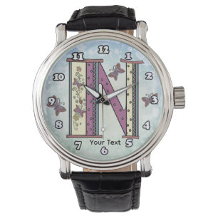 floral Monogram N Watch