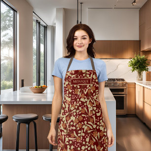 Floral Monogrammed Apron