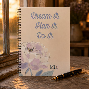 Floral Monogrammed Notebook