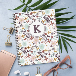 Floral Monogrammed Notebook
