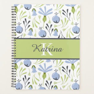 Floral Monogrammed Planner