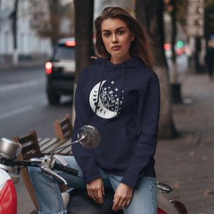 Floral Moon Hoodie