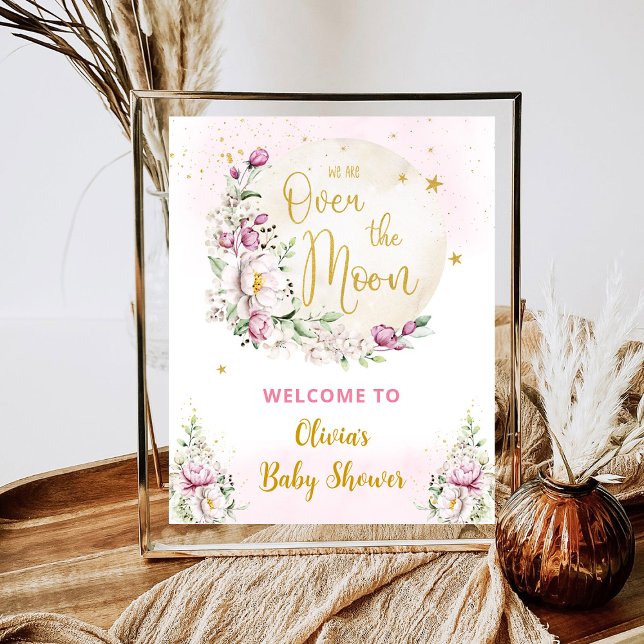 Floral Moon Pink Welcome Sign  (Creator Uploaded)