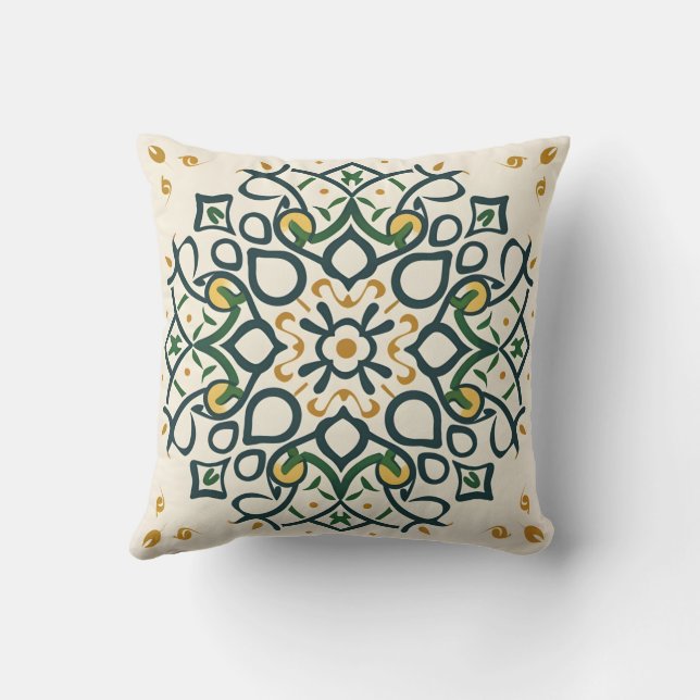 floral mosaic cushion (Back)