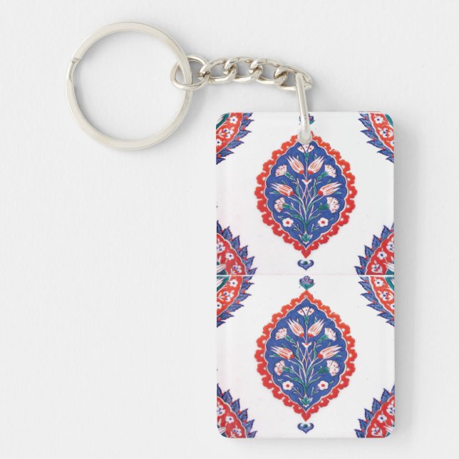 Floral mosaic key ring (Front)