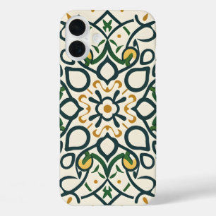 floral mosaic, Mandala-Pattern iPhone 16 Plus Case