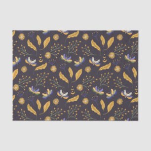 Floral Moth Butterfly Pattern Tissue Paper