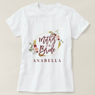 floral mother of the bride bridal shower T-Shirt