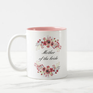 Floral Mother Of The Bride Mug