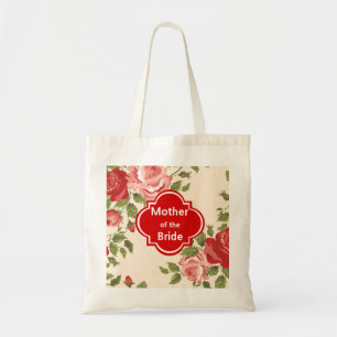 Floral Mother of the Bride Wedding Tote Bag
