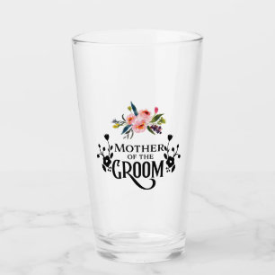 Floral Mother Of The Groom Glass