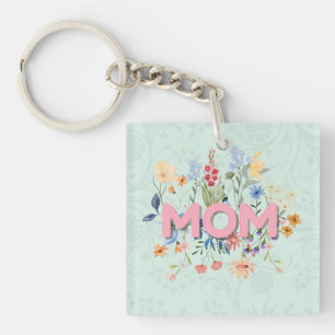 Floral Mother’s Day Keychain Gift for Mom