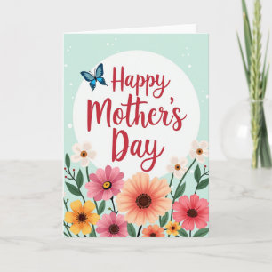 Floral Mother S Day Message Card