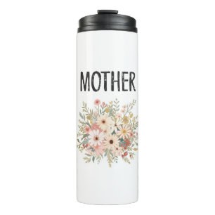 Floral 'MOTHER' Thermal Tumbler