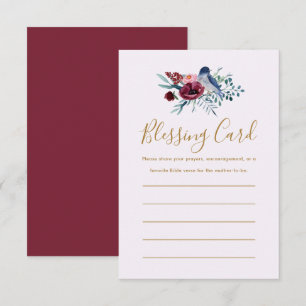 Floral Mother's Blessing Card Prayers Note Cards
